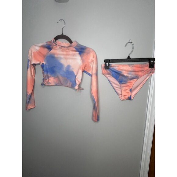 Roxy Other - Girls Roxy Malibu story long sleeve 2-piece bathing suit size 12L NWOT